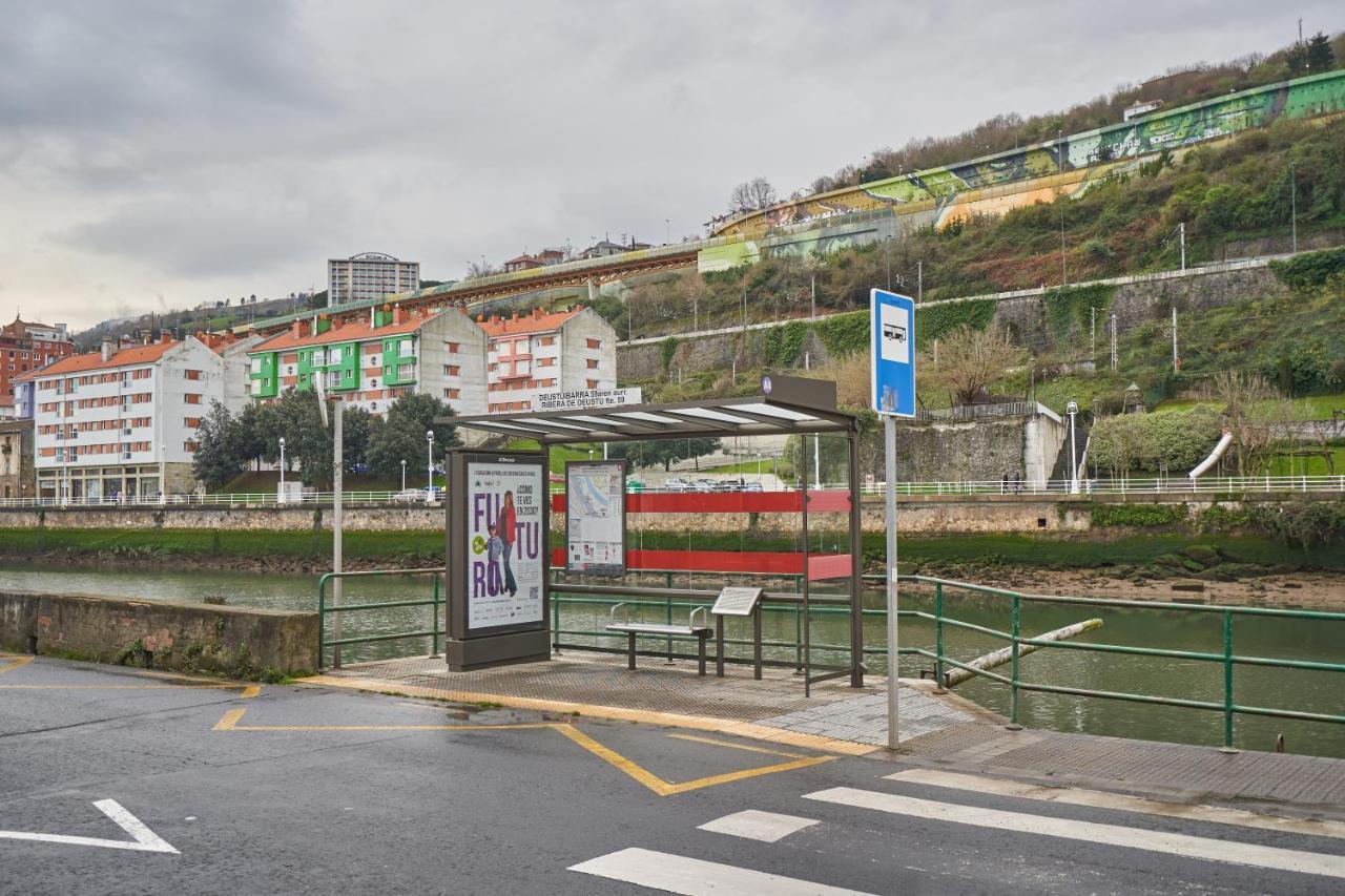 Apartamento Bio Exclusivo Con Mirador En Bilbao Y Aparcamiento Publico Gratuito Apartment ภายนอก รูปภาพ