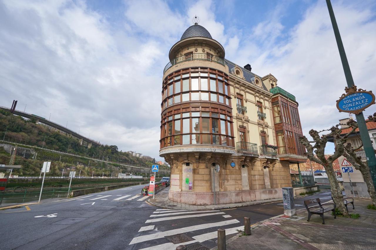 Apartamento Bio Exclusivo Con Mirador En Bilbao Y Aparcamiento Publico Gratuito Apartment ภายนอก รูปภาพ